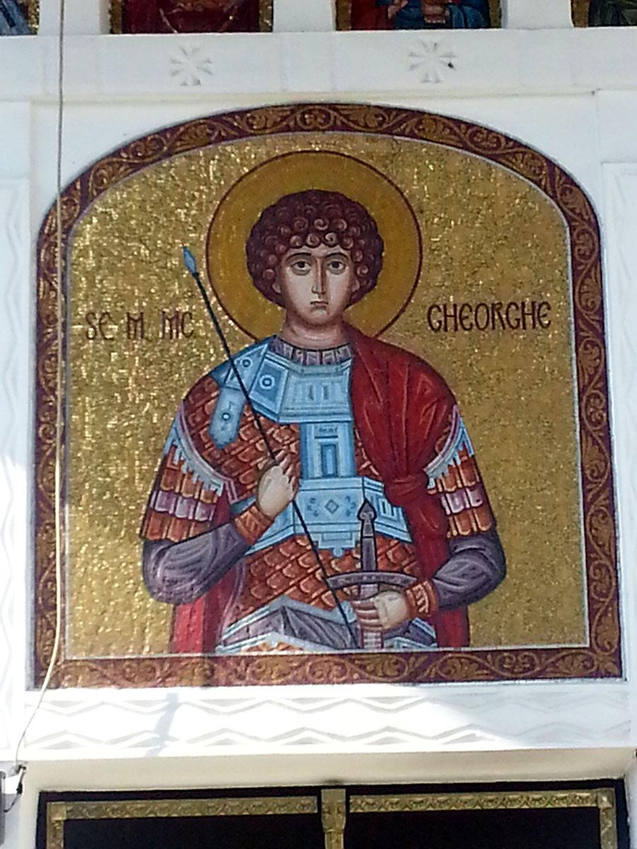 Sfântul Gheorghe - icoană mozaic